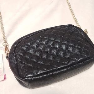 [NWT] Quilted Black Crossbody Shoulder Chain Bag